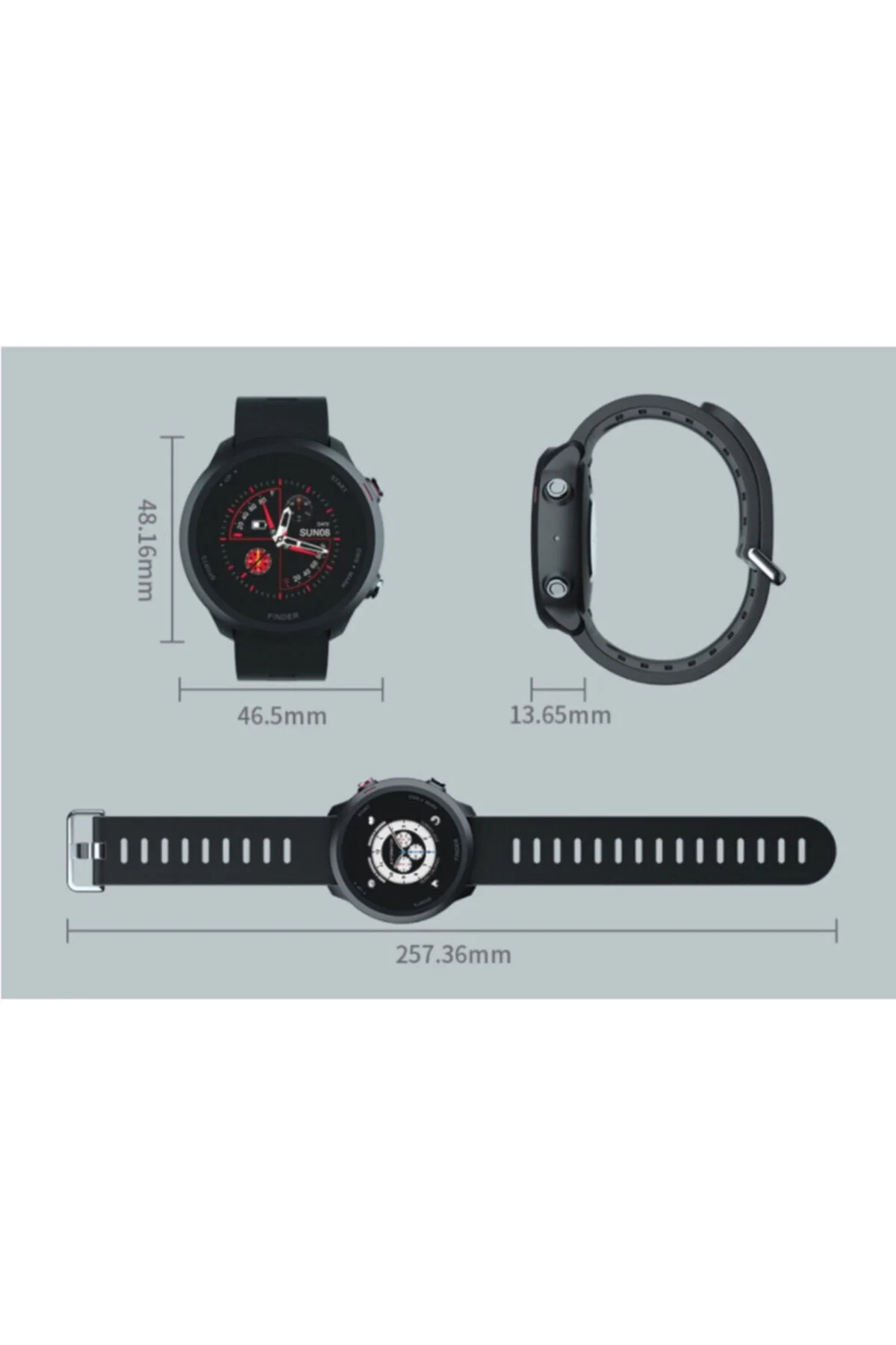 Quark QSM-112-2A Bluetooth Konuşma Özellikli Akıllı Saat 5 Quark QSM-112-2A Bluetooth Konuşma Özellikli Akıllı Saat - Görsel 3