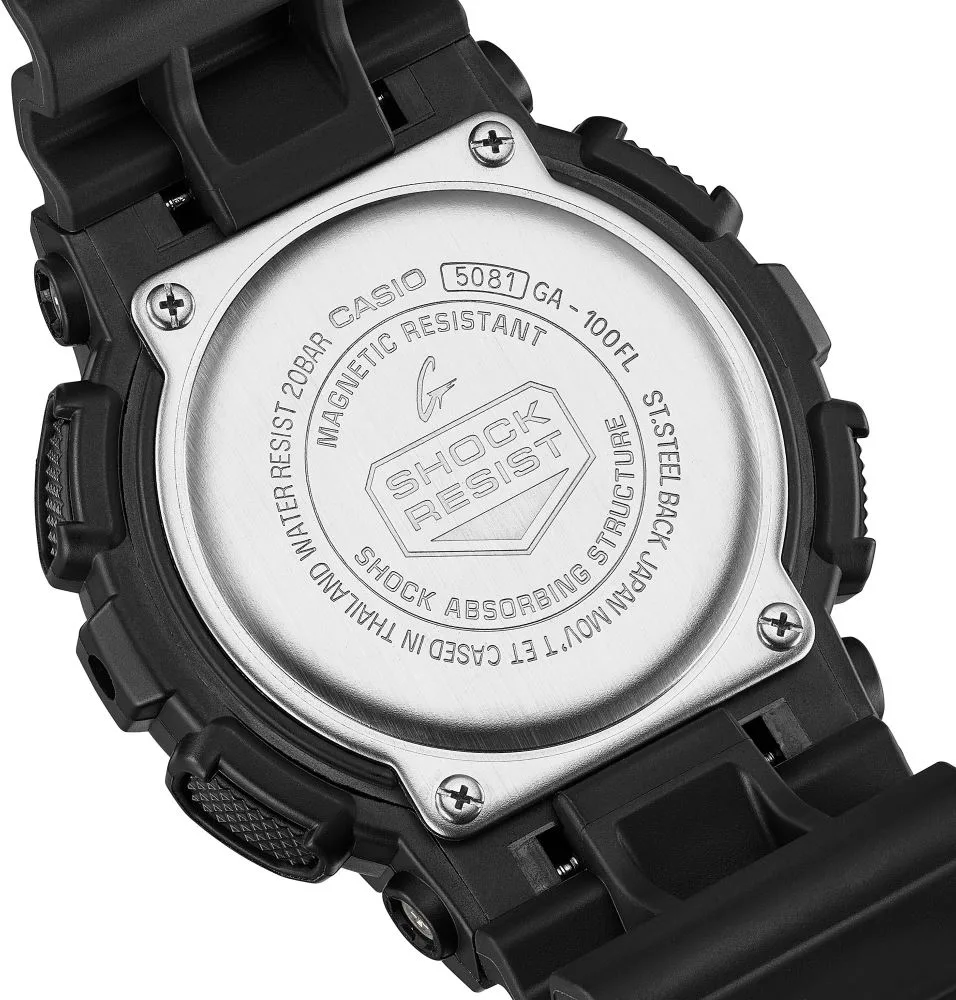 Casio GA-100FL-1ADR G-Shock Kol Saati 6 Casio GA-100FL-1ADR G-Shock Kol Saati - Görsel 4