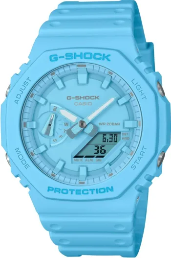 Casio GA-2100-2A2DR G-Shock Dijital Analog Mavi Kol Saati