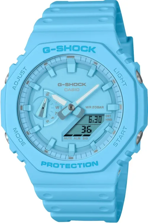 Casio GA-2100-2A2DR G-Shock Dijital Analog Mavi Kol Saati