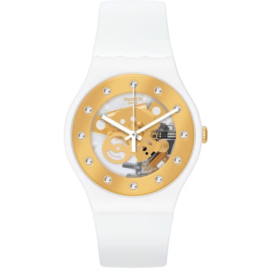 Swatch SO29W105-S14 Sunray Glam Unisex Kol Saati 3 Swatch SO29W105-S14 Sunray Glam Unisex Kol Saati