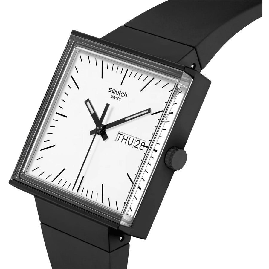 Swatch SO34B700 WHAT IF…BLACK? Unisex Kol Saati 4 Swatch SO34B700 WHAT IF…BLACK? Unisex Kol Saati - Görsel 2