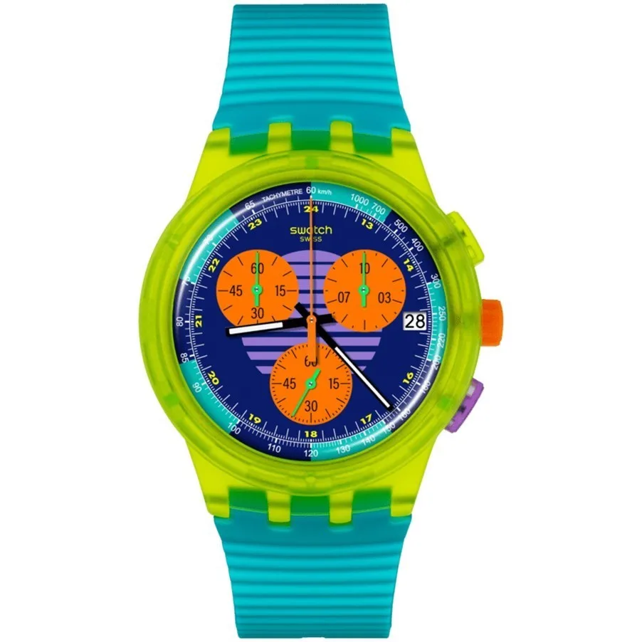 Swatch SUSJ404 Swatch Neon Wave Kol Saati 3 Swatch SUSJ404 Swatch Neon Wave Kol Saati