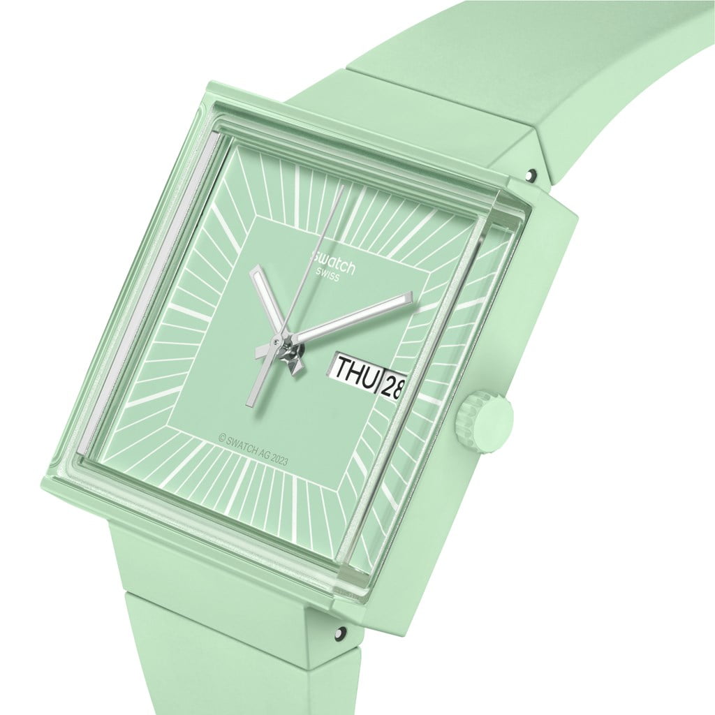 Swatch SO34G701 What if Mint Unisex Kol Saati 5 Swatch SO34G701 What if Mint Unisex Kol Saati - Görsel 3