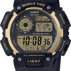 Casio AE-1400WH-9AVDF Dijital Silikon Erkek Kol Saati 2 AE 1400WH 9AVDF