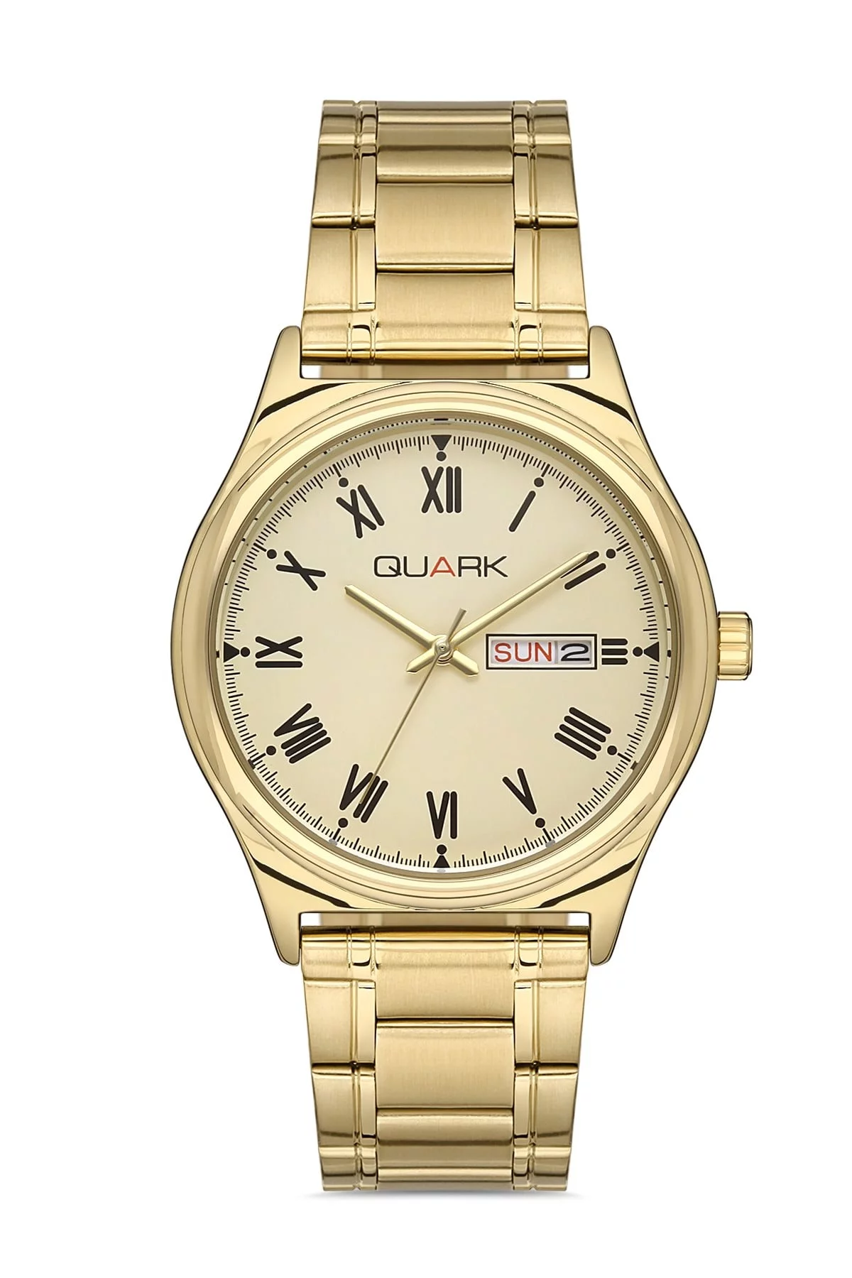 Quark QM-V006G-9B Uniseks Klasik Roma Rakamlı Kol Saati 3 Quark QM-V006G-9B Uniseks Klasik Roma Rakamlı Kol Saati