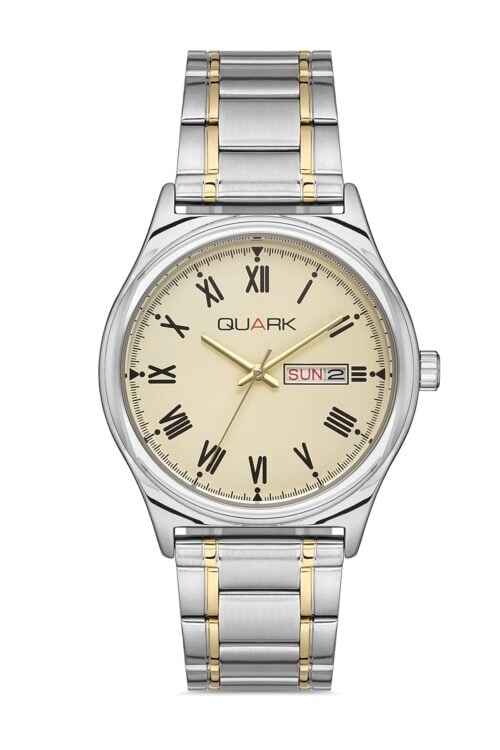 Quark QM-V006SG-9B Klasik Roma Rakamlı Erkek Kol Saati