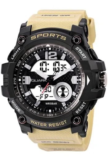 Quark QU-2129GAD-7 Dijital Analog Erkek Kol Saati